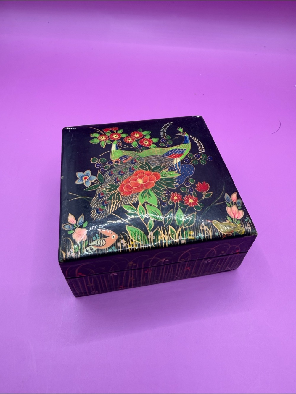 Suffering Moses Srinagar Kashmir Trinket Box - Vintage